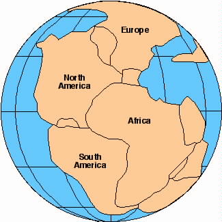 Map of Pangea