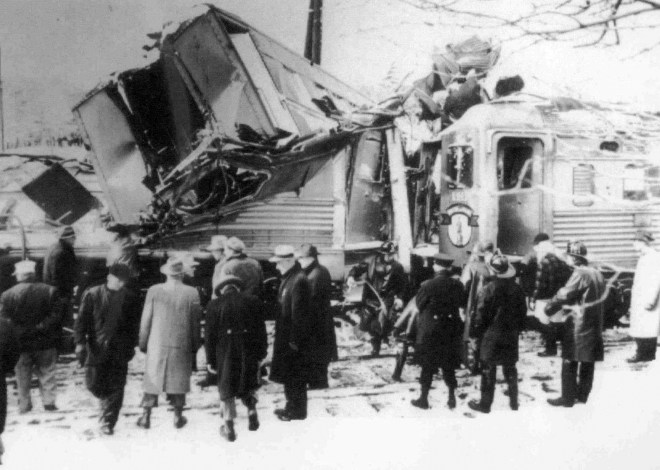 Parts of the train were totally destroyed