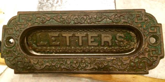 Victorian mail slot