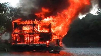 Melanson Boat Shop Fire Ipswich