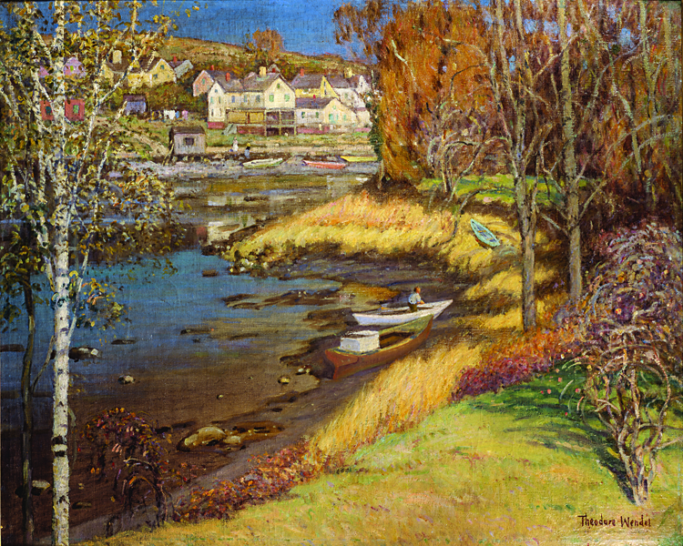 Hovey's Wharf Ipswich by Theodore Wendel