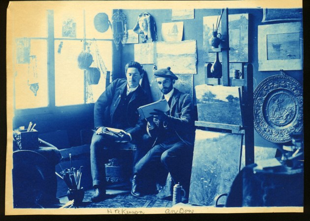 Dow and Hubbard cyanotype by Arthur Wesley Dow