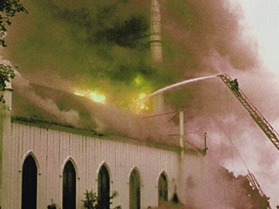 First Church Burns, June 13,&nbsp;1965