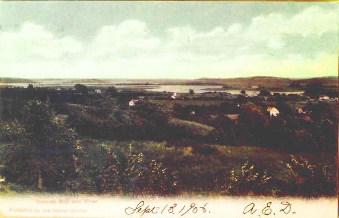 Arthur Wesley Dow's studio was on Bayberry Hill at the top of Spring St.