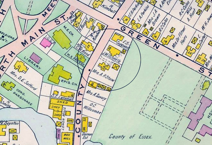 1910 Ipswich map