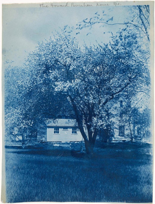 The Howard Burnham house cyanotype by Arthur Wesley Dow