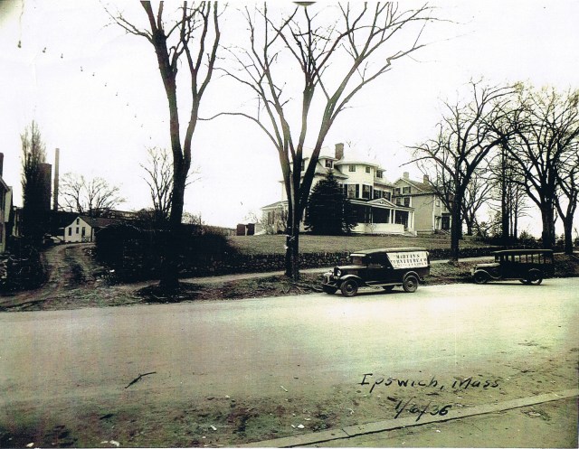 The Bailey house and Market Street, 1936