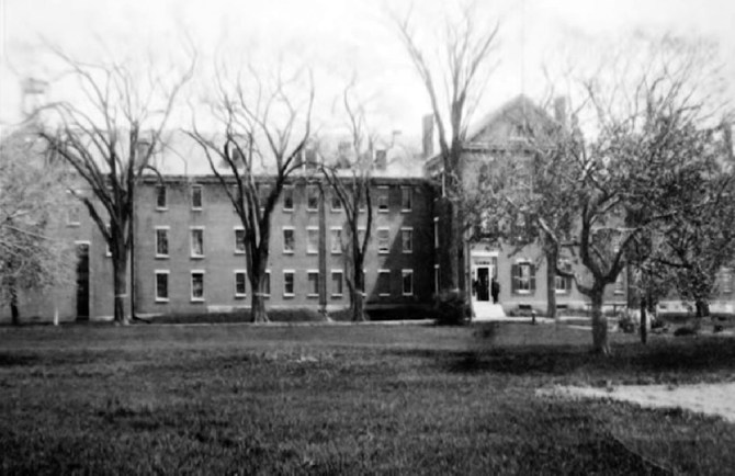 Jail on Green St., demolished in 1937 to build the high school building which is now the Ipswich Town Hall.