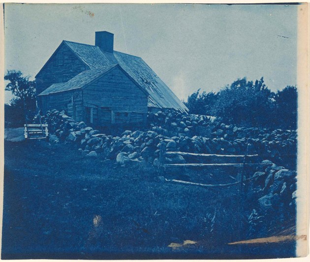 Daniel Hovey's house cyanotype by Arthur Wesley Dow