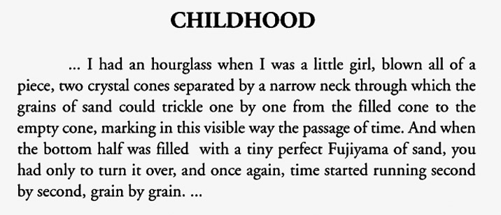 Measuring time by an hourglass by Adele Rovertson