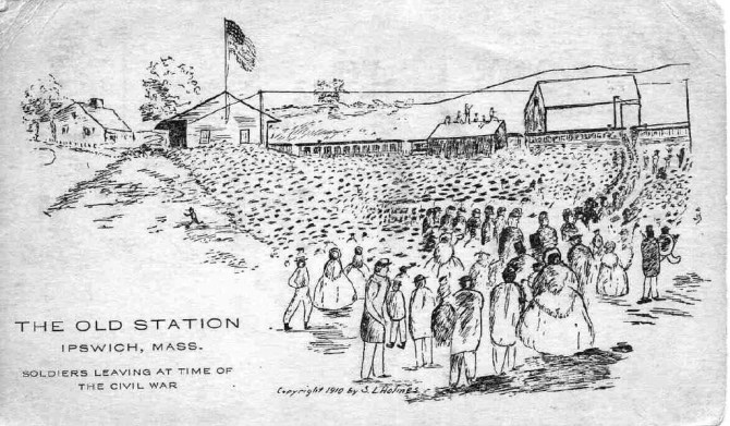 Ipswich Depot during the Civil War