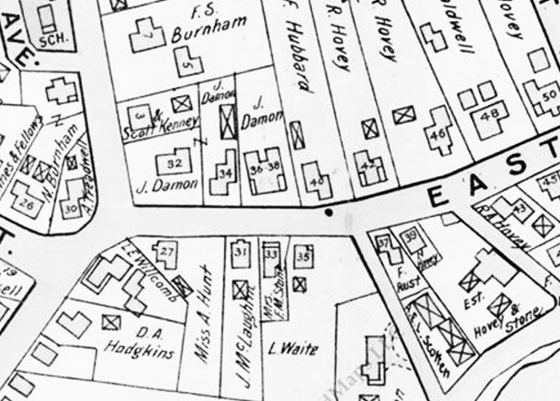 1910 Ipswich map