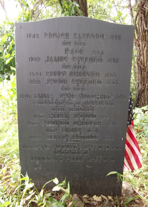 Safford family gravestone at the Old North Burying Ground
