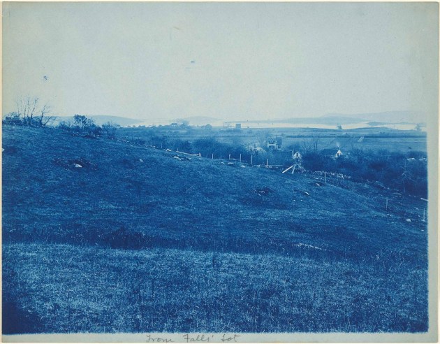 "Fall's Lot" cyanotype by Arthur Wesley Dow