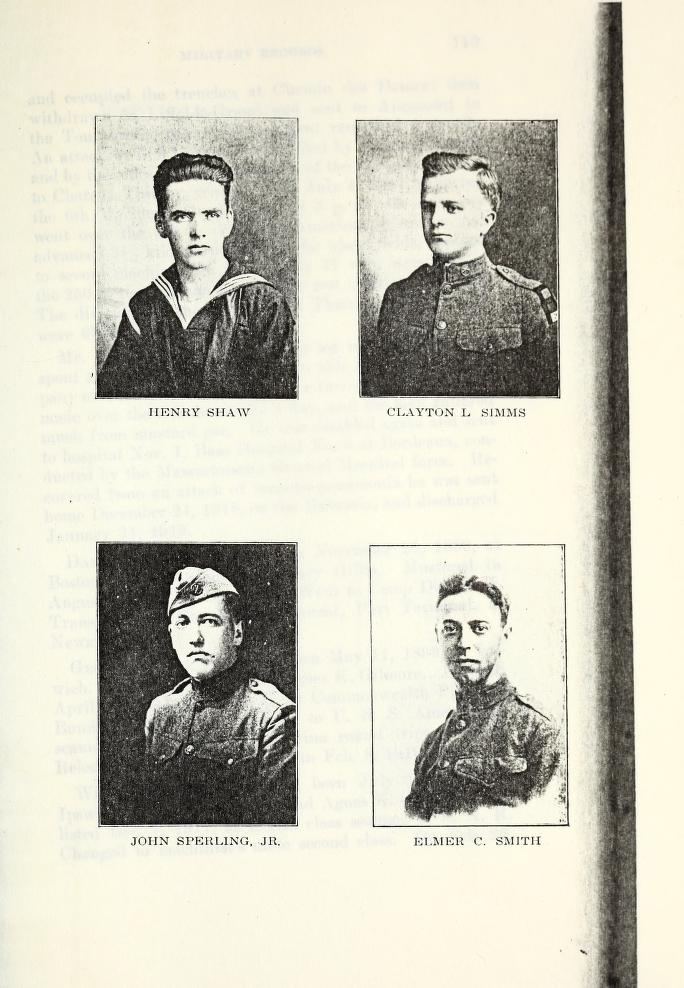 Ipswich MA veterans of World War 1