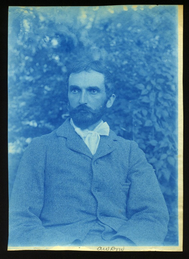 Portrait cyanotype by Arthur Wesley Dow