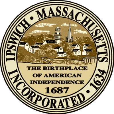 Seal of the Town of Ipswich MA, "Birthplace of American Independence"