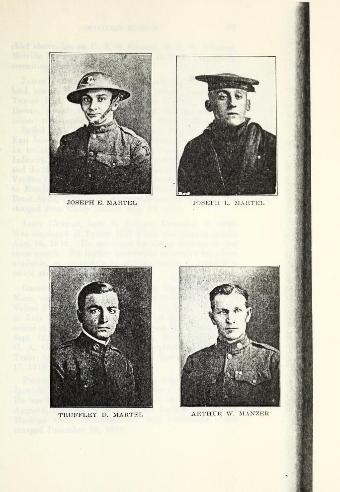 Ipswich MA veterans of World War 1