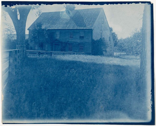 First Period house cyanotype by Arthur Wesley Dow