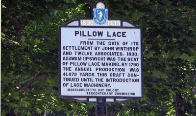 Pillow Lace Sign, High St., Ipswich MA
