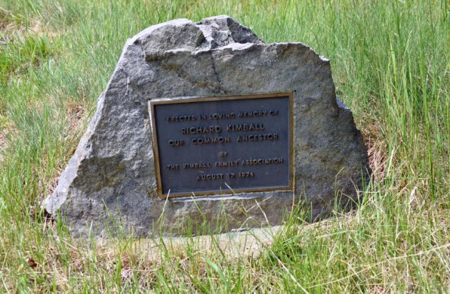 Richard Kimball memorial at the Old North Burying Ground