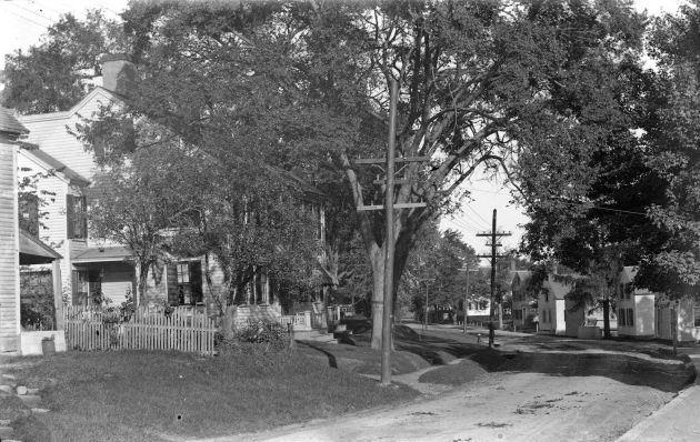 Early 1900's photo looking down East Street toward County Street. in Ipswich