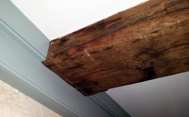 Summer beam in White Horse Inn in Ipswich