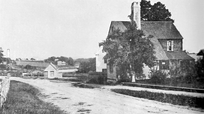 A Few Years Later -- this photo of the town Wharf and East Street area was taken sometime between 1905 and 1910. The Morris House, built in 1723, is on the right. It was taken down in 1959.