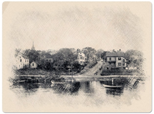 Sketch of Summer Street in Ipswich