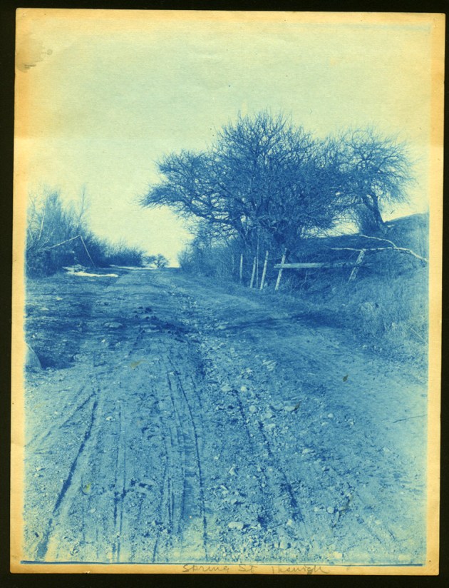 Spring Street Ipswich cyanotype by Arthur Wesley Dow