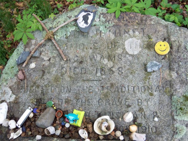 The grave of Masconomet