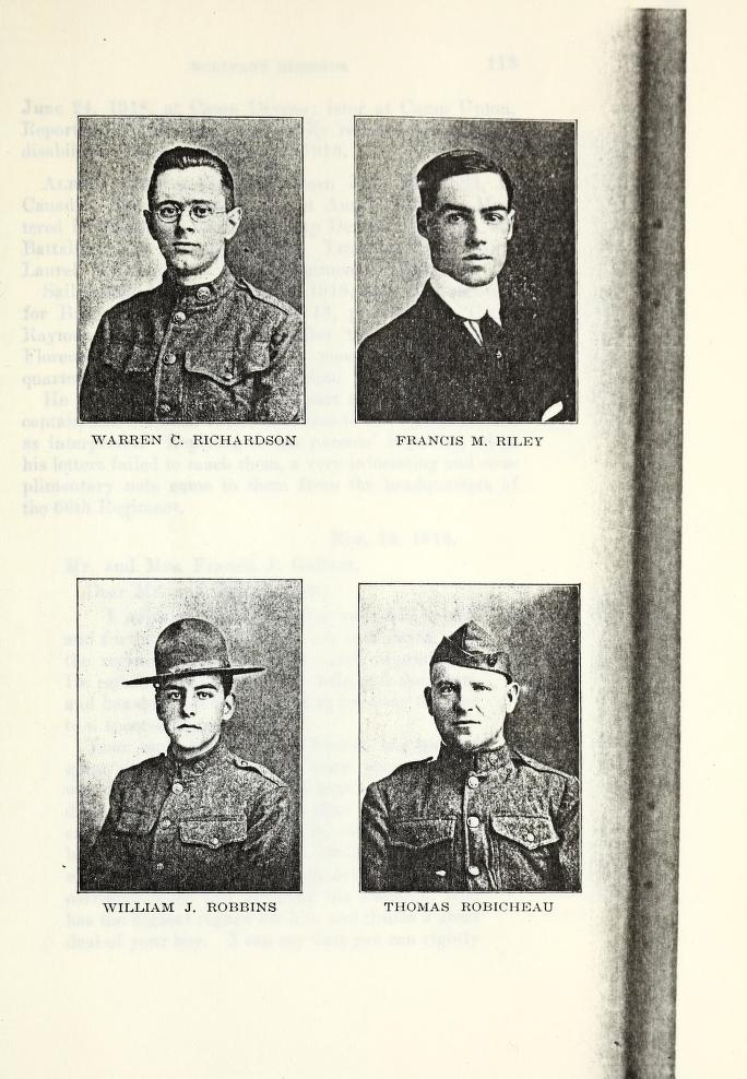 Ipswich MA veterans of World War 1