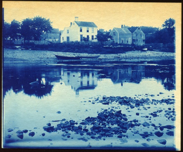 Ipswich River at Low tide cyanotype by Arthur Wesley Dow