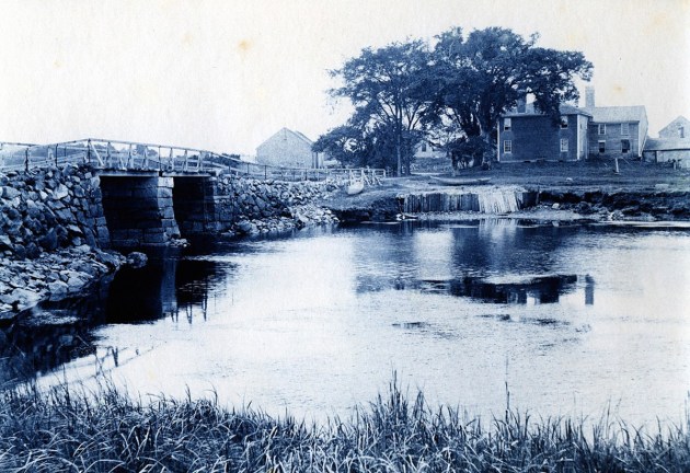 Goulds Bridge cyanotype by Arthur Wesley Dow