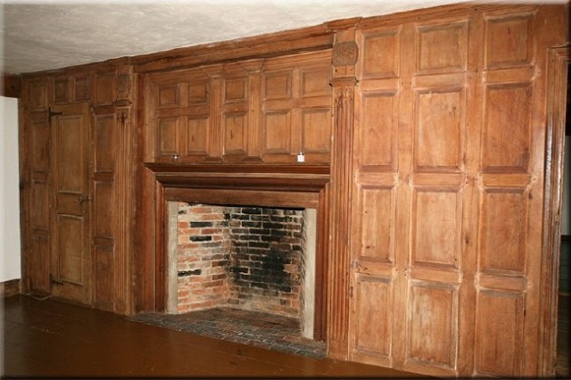 Fireplace in the Goodale house