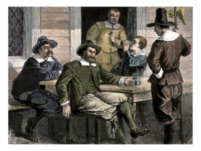 Puritans drinking