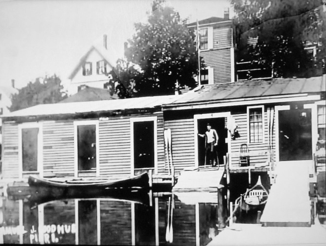 Goodhue's pier, photo courtesy of Bill George.