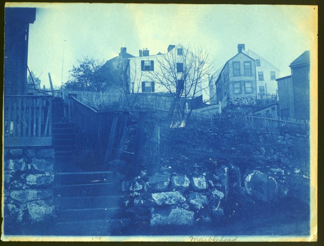 town cyanotype by Arthur Wesley Dow