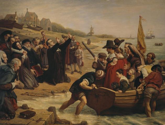 Puritans leaving for America