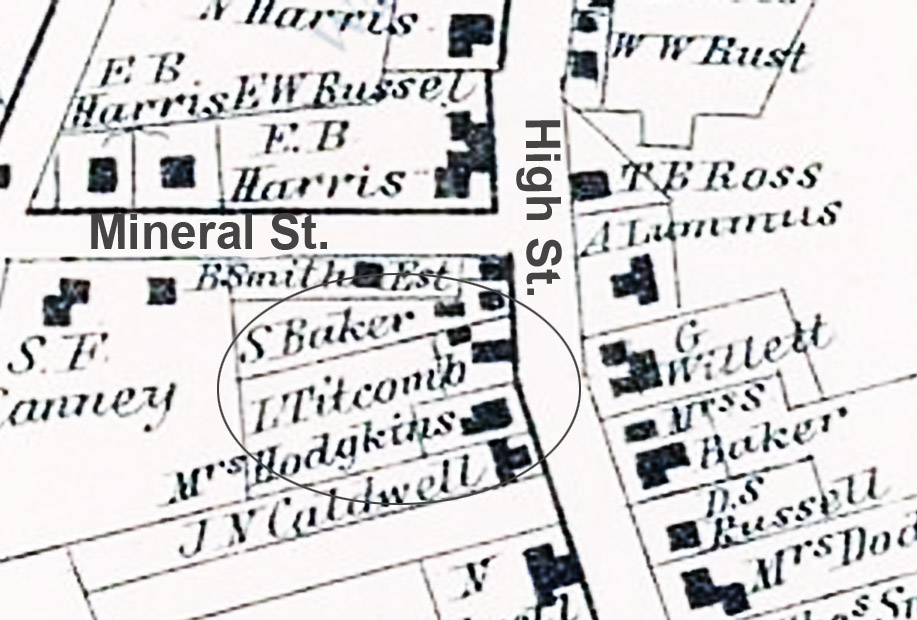 High St. Ipswich 1872 map