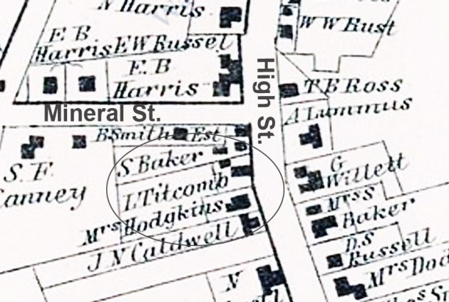 High St. Ipswich 1872 map