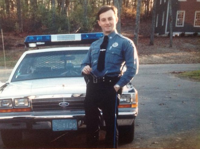 Gavin Keenan, early in his career with the Ipswich Police Department.