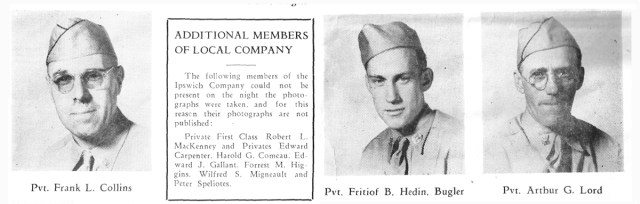 The Ipswich Company Massachusetts State Guard