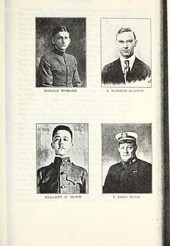 Ipswich MA veterans of World War 1