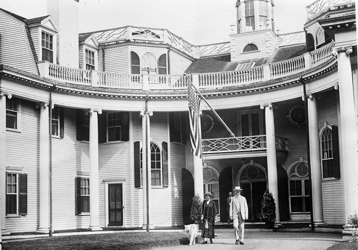 The Coolidge family at their Swampscott estate