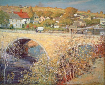 Green Street Bridge painting by Theodore Wendel
