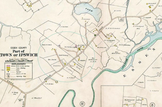 1910 Ipswich map of Argilla Rd.