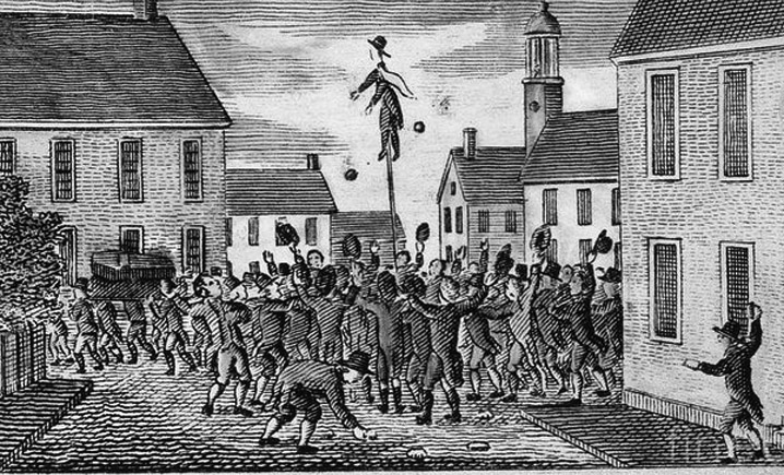 Stamp Act protest in New Hampshire