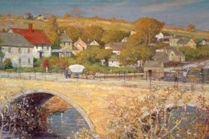 Green Street Bridge and Water Street by Theodore Wendel