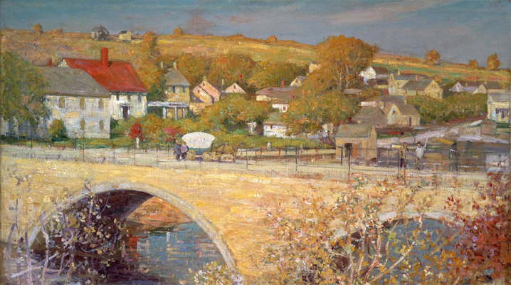 Green Street Bridge and Water Street by Theodore Wendel